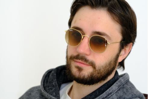 Ray Ban Round Metal 3447d-brown